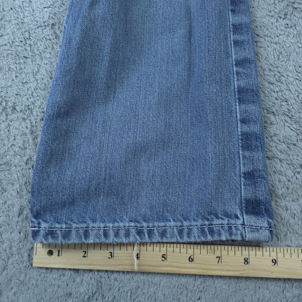 Ariat M4 Coltrane Jeans Mens 32x32 Light Blue Wash Bootcut Distressed - Picture 15 of 16